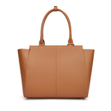 DANIELLE Designer Laptop Handbag | TAN LEATHER | CHAMPAGNE GOLD-Laptop bag-CODE REPUBLIC-CODE REPUBLIC laptop bags womens laptop bags laptop handbags ladies laptop bags laptop carrying bags