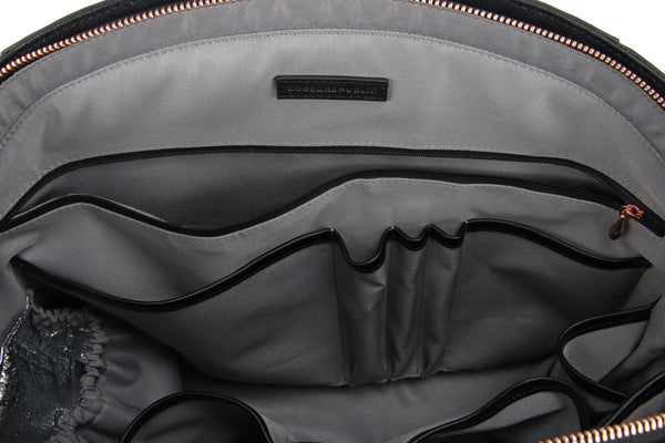 [limited edition] JULIA BLACK | croc patent Leather 14"Laptop Handbag | CHAMPAGNE GOLD-Laptop bag-CODE REPUBLIC-CODE REPUBLIC laptop bags womens laptop bags laptop handbags ladies laptop bags laptop carrying bags